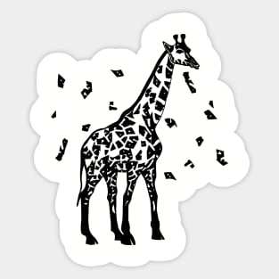 Cool vector Giraffe Sticker
